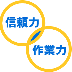 「信頼力」と「作業力」を見る評価システム